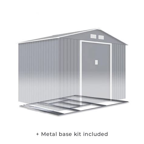 metal garden house|metal sheds with base included.